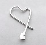 Free-Form Heart with Mini Blade Pendant