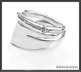 Medium Hatchet Oar Wrap Rowing Ring by Rubini Jewelers