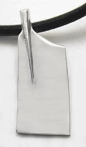 Medium Hatchet Rowing Blade Pendant by Rubini Jewelers