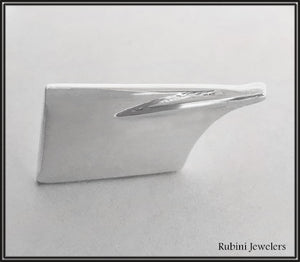 Medium Rowing Blade Tie Tack by Rubini Jewelers
