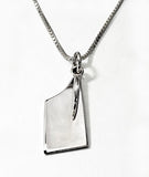 Medium Rowing Hatchet Blade on Box Chain Rowing Necklace by Rubini Jewelers