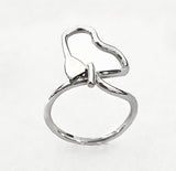 SUP, Dragon Boat, or Canoe Paddle Heart Shaped Silver Ring