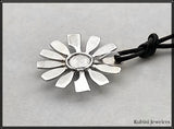 Rowing Flower with Opal Pendant by Rubini Jewelers