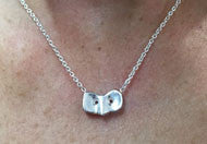 Sterling Silver Rowing Seat Curb Chain Necklace
