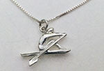 One Sided Single Rower Pendant or Charm by Rubini Jewelers