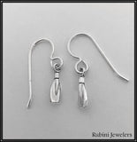 Petite Rowing Blade on French Wire Earrings by Rubini Jewelers