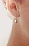 Petite Oars Looped Over Wire Earrings Made by Rubini Jewelers.