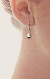 Petite Rowing Blade on French Wire Earrings by Rubini Jewelers.