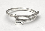 Ring: X-small oar wrap engraved "COX"