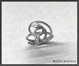Rowing Casual Love Knot Ring by Rubini Jewelers
