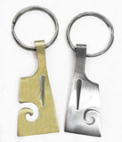 Rowing Hatchet Blade Keyring with Cut Out Swirl Design