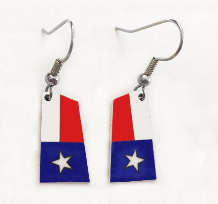 Custom Aluminum Rowing Team Blade Earrings with French Wires
