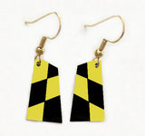 Custom Aluminum Rowing Team Blade Earrings with French Wires