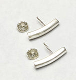 Curved Bar Post Earrings by Rubini Jewelers
