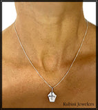 Shield with Sculler Pendant by Rubini Jewelers