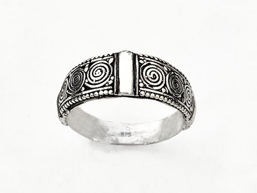 Silver Celtic Spiral Ring by Rubini Jewelers