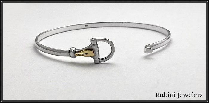 Silver Hook and Eye Tulip Oar/Paddle Blade Bracelet – Rubini Inc.