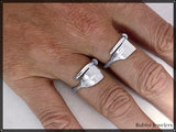 Soldered Medium Oar Wrap Rowing Ring by Rubini Jewelers