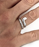 Small Field Hockey Wrap Ring by Rubini Jewelers