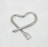 Small Free-Form Heart with Mini Blade Pendant, by Rubini Jewelers