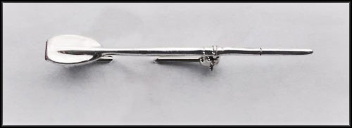 Small Oar Rowing Brooch in Sterling Silver by Rubini Jewelers
