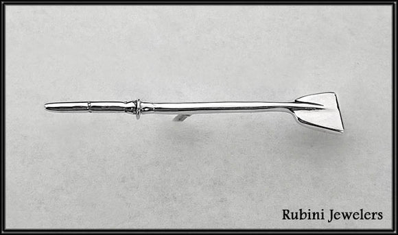Small Oar Tie Tack, by Rubini Jewelers