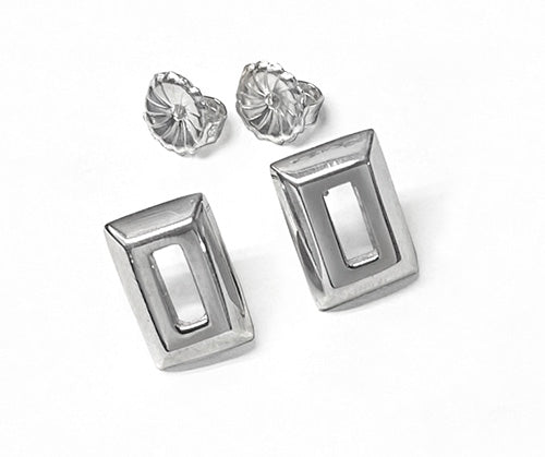 Buy Sterling Silver Square shaped Studs Online - MeerMankaa
