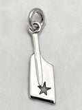 Small Rowing Blade Laser Engraved with Star by Rubini Jewelers.