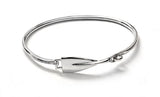 Small Rowing Blade and Shaft Hinged Bracelet  by Rubini Jewelers
