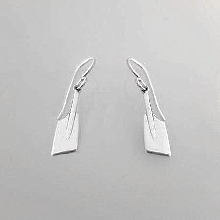 Small Rowing Blades on Wire Earrings by Rubini Jewelers