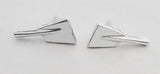 Small Rowing Blade with Shaft Earrings by Rubini Jewelers