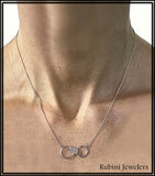 Small Rowing Oar Infinity Symbol Necklace