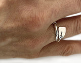 Small Rowing Tulip Oar Adjustable Wrap Ring by Rubini Jewelers