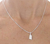 Small Sterling Silver Rowing Blade Pendant By Rubini Jewelers