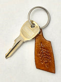 Small Multi-color Rowing Blade Leather Keyring by Rubini Jewelers