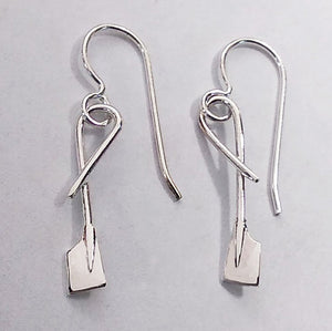 Small Looped Over Oar on Dangle Wire Earrings by Rubini Jewelers