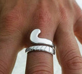 Sterling Silver Field Hockey Stick Ring by Rubini Jewelers