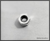 Sterling Silver 7/16'' Nut Bead by Rubini Jewelers