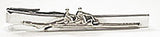 Double Sculls Rowing Boat Tie Bar by Rubini Jewelers