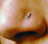 Tiny Rowing Blade Nostril Screw by Rubini Jewelers