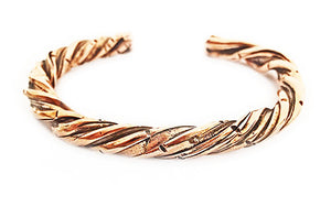 Handmade Twist Copper Cuff Bracelet by Rubini Jewelers