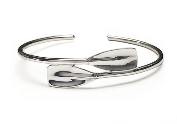 Two Rowing Oars Cuff Bracelet by Rubini Jewelers