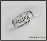 Repeating Petite Rowing Blades w/ Rims Ring- Tulip by Rubini Jewelers