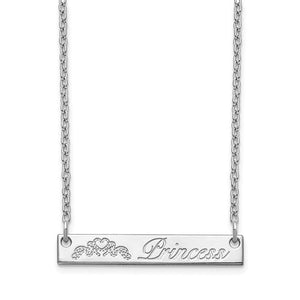 Personalized Bar Necklace- Sterling Silver
