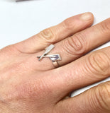 Crossed Rowing Hatchets with Shaft Ring by Rubini Jewelers