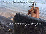 Stainless Steel Ice Hockey Stick Wrap Bracelet by Rubini Jewelers