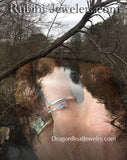 Petite Dragon Boat Paddle Wrap Ring by Rubini Jewelers