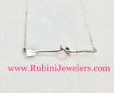 Rowing Oar in a Knot Necklace Sterling Silver by Rubini Jewelers