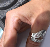 Extra Large Ice Hockey Stick Wrap Ring by Rubini Jewelers