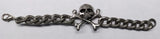 Pewter Skull & Cross Bones Link Bracelet
